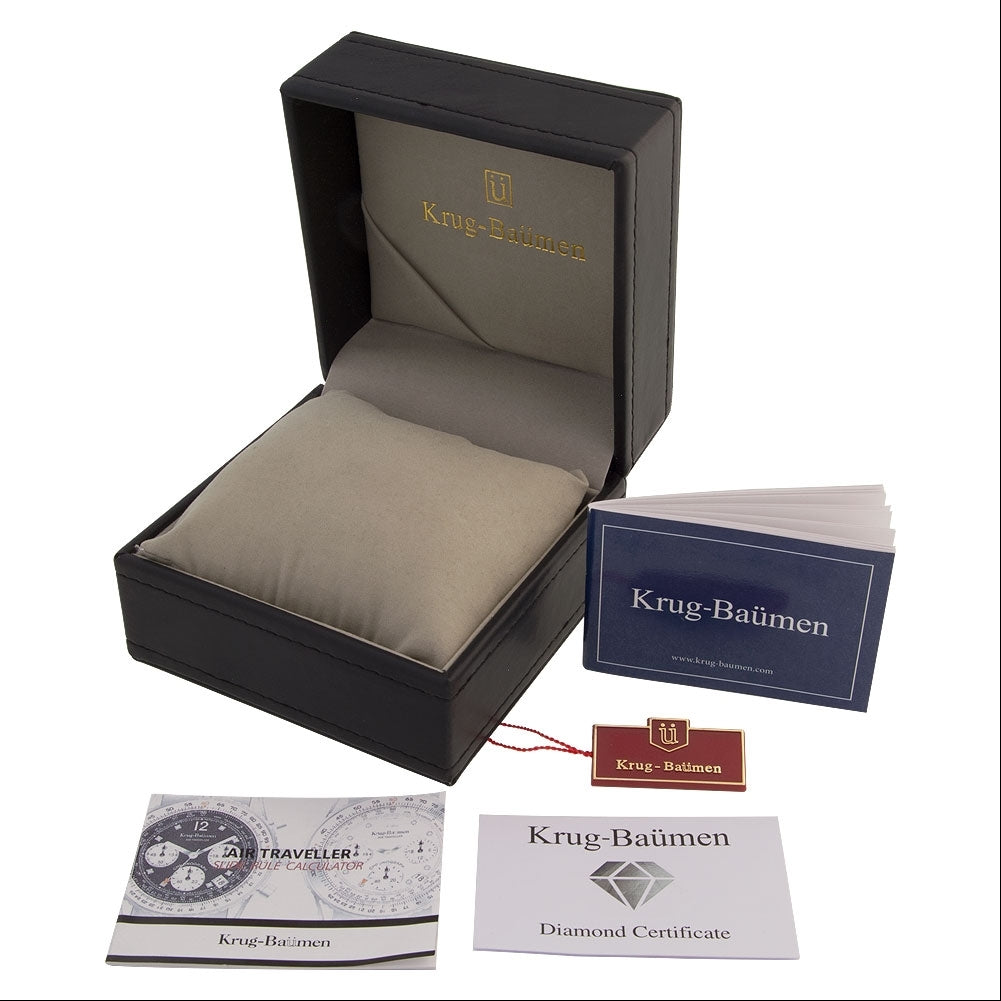 Krug Baümen Mens Air Traveller Diamond Watch
