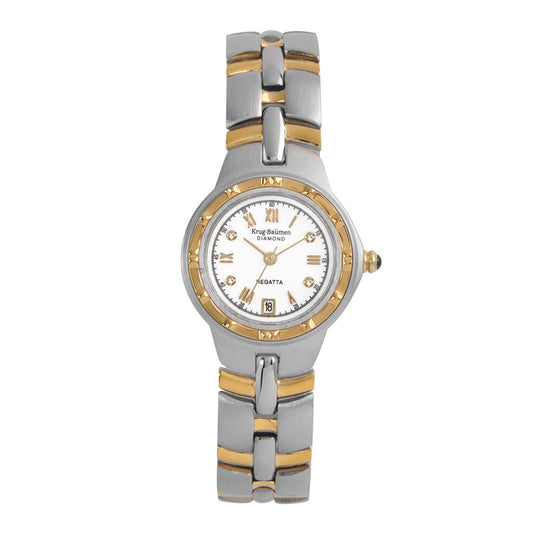 Krug Baümen Ladies Regatta Diamond Gold Watch