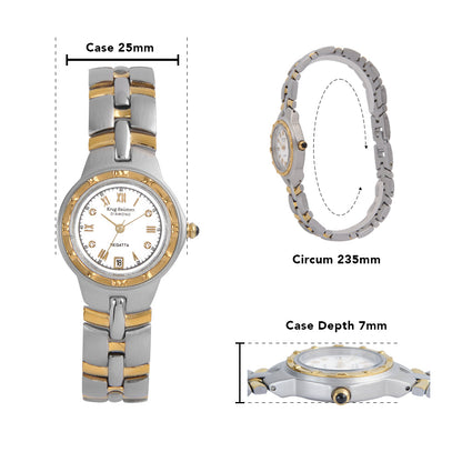 Krug Baümen Ladies Regatta Diamond Gold Watch