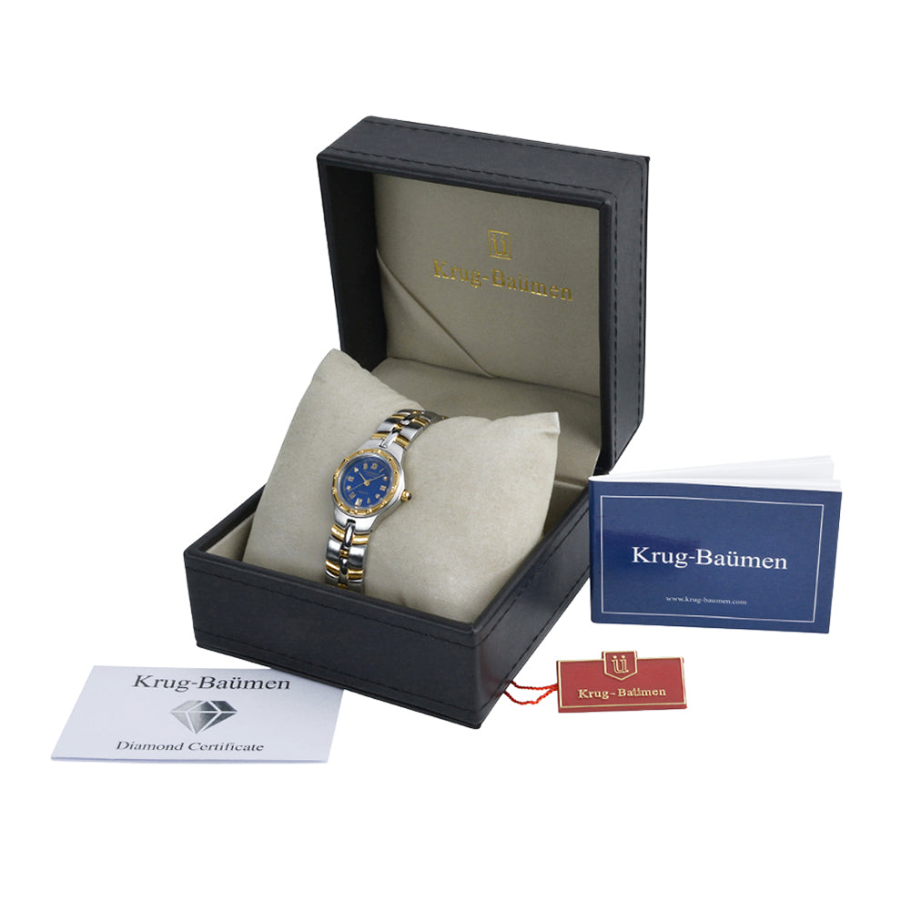 Krug Baümen Ladies Regatta Diamond Gold Watch