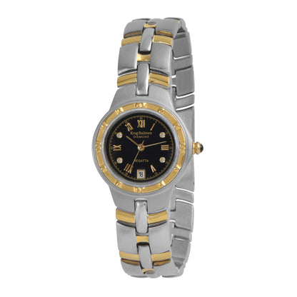 Krug Baümen Ladies Regatta Diamond Gold Watch