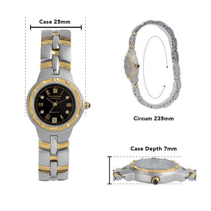 Krug Baümen Ladies Regatta Diamond Gold Watch
