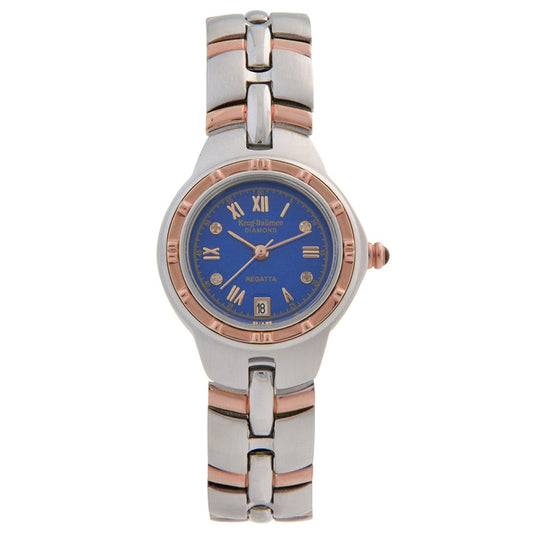 Krug Baümen Ladies Regatta Diamond Rose Gold Watch