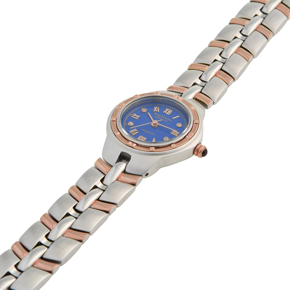 Krug Baümen Ladies Regatta Diamond Rose Gold Watch