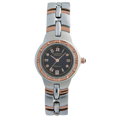 Krug Baümen Ladies Regatta Diamond Rose Gold Watch