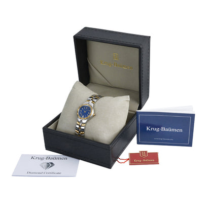 Krug Baümen Ladies Regatta Diamond Gold Watch