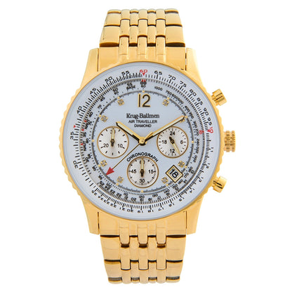 Krug Baümen Mens Air Traveller Diamond Watch