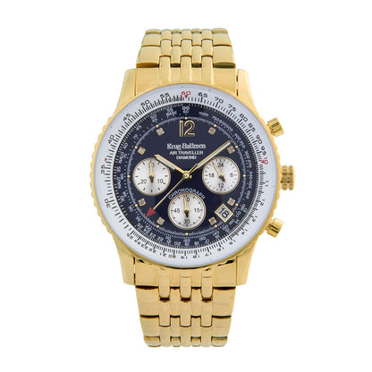 Krug Baümen Mens Air Traveller Diamond Watch