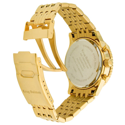 Krug Baümen Mens Air Traveller Diamond Watch