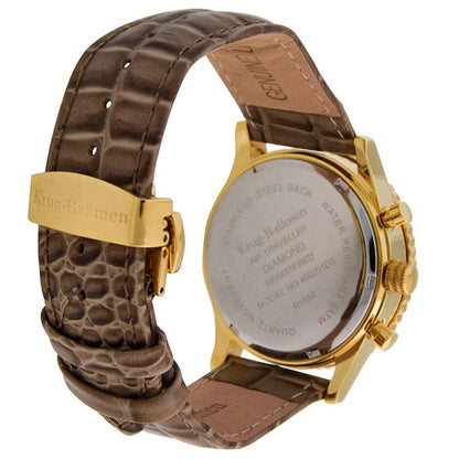 Krug Baümen Mens Air Traveller Diamond Watch