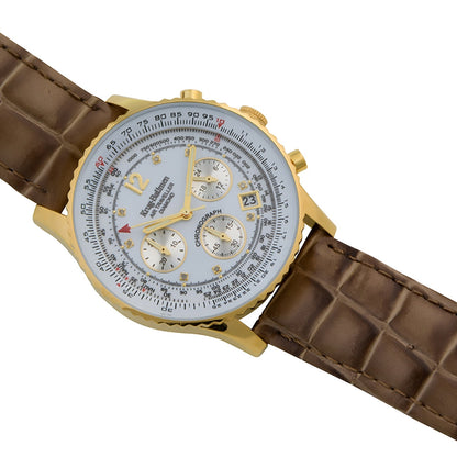 Krug Baümen Mens Air Traveller Diamond Watch