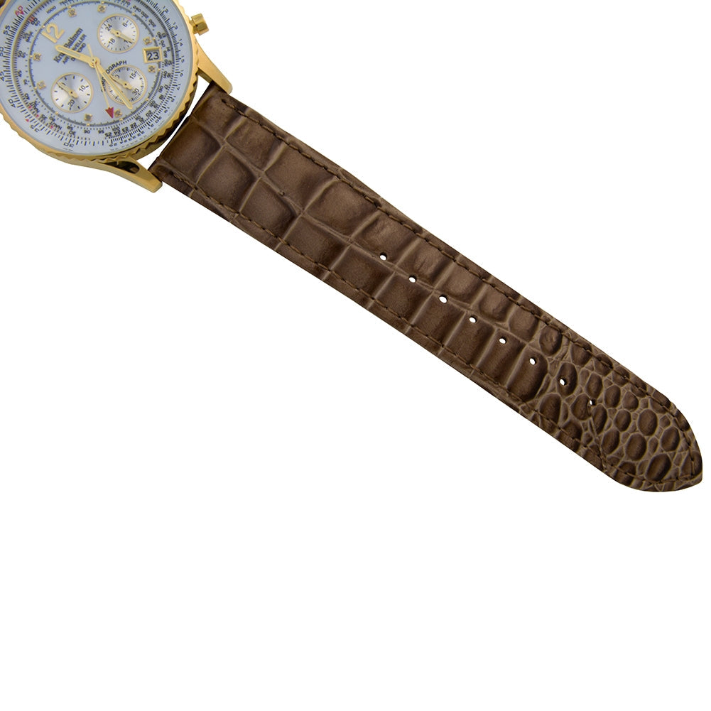 Krug Baümen Mens Air Traveller Diamond Watch