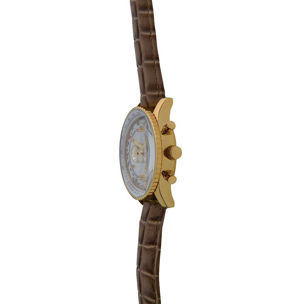 Krug Baümen Mens Air Traveller Diamond Watch