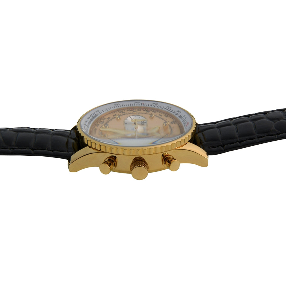 Krug Baümen Mens Air Traveller Diamond Watch