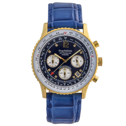 Krug Baümen Mens Air Traveller Diamond Watch