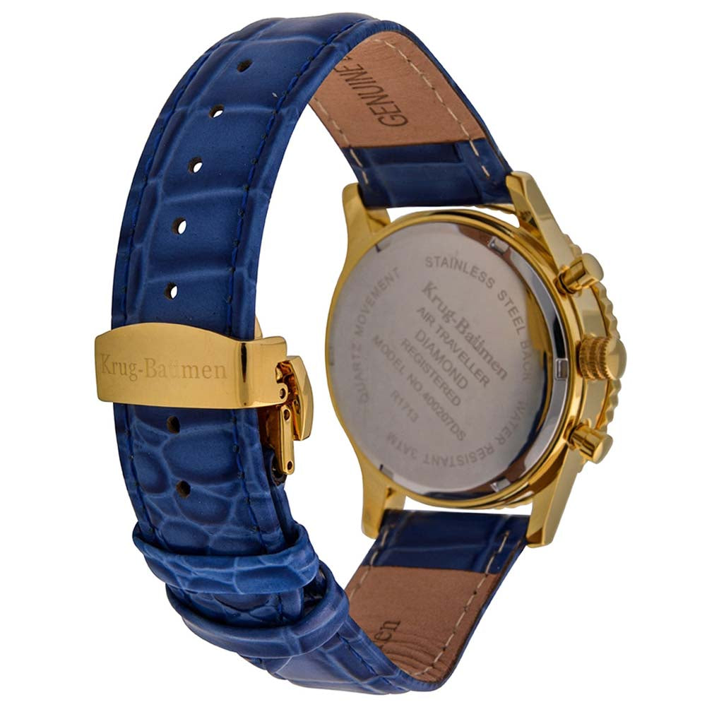 Krug Baümen Mens Air Traveller Diamond Watch