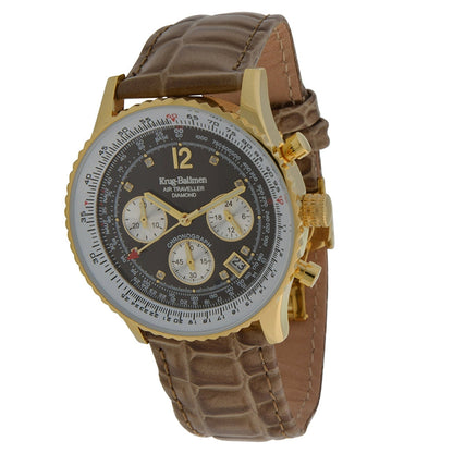 Krug Baümen Mens Air Traveller Diamond Watch