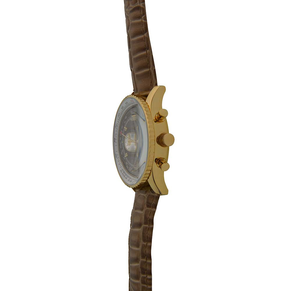 Krug Baümen Mens Air Traveller Diamond Watch