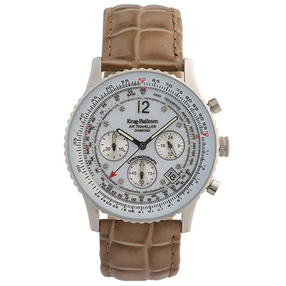 Krug Baümen Mens Air Traveller Diamond Watch