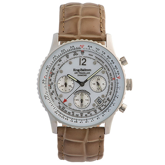 Krug Baümen Mens Air Traveller Diamond Watch