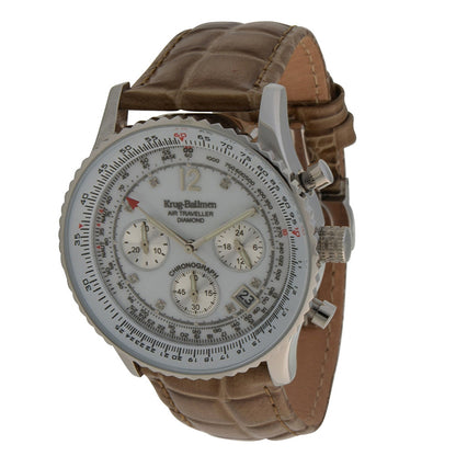 Krug Baümen Mens Air Traveller Diamond Watch