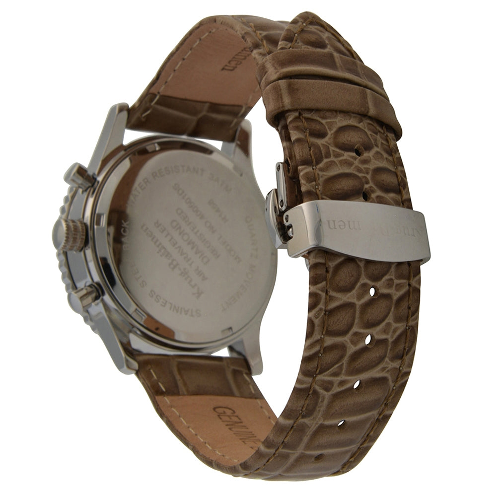 Krug Baümen Mens Air Traveller Diamond Watch