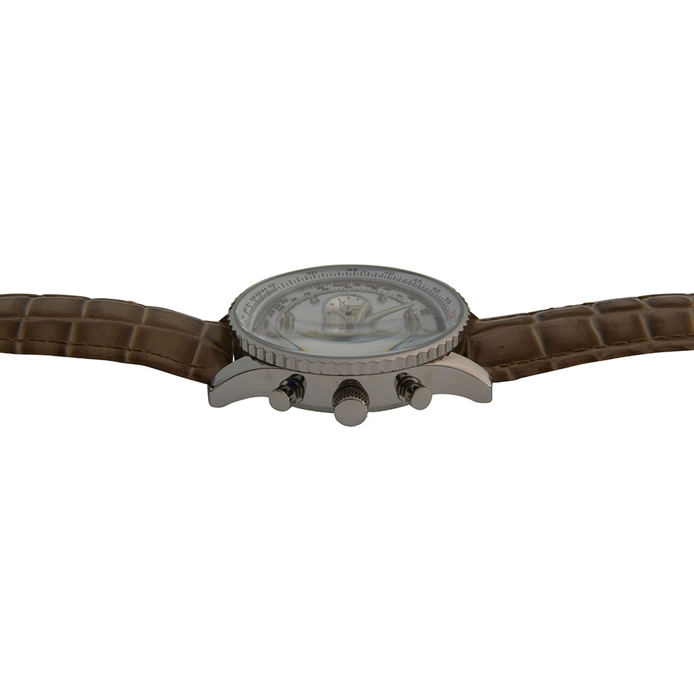 Krug Baümen Mens Air Traveller Diamond Watch