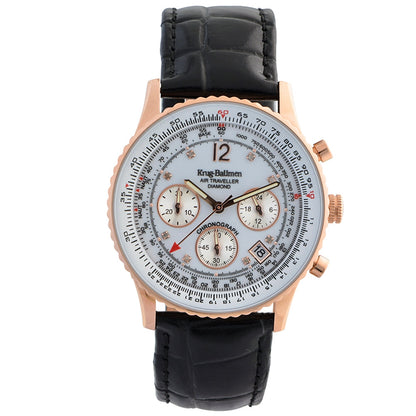 Krug Baümen Mens Air Traveller Diamond Watch