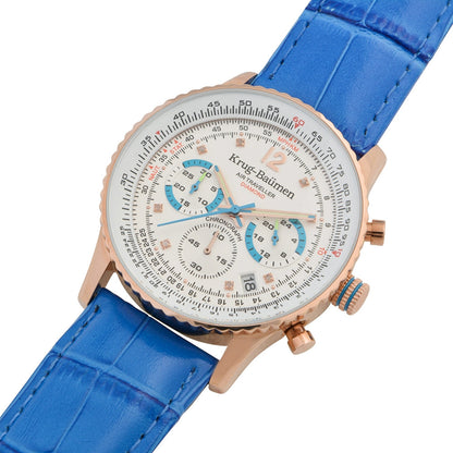 Krug Baümen Mens Air Traveller Diamond Watch