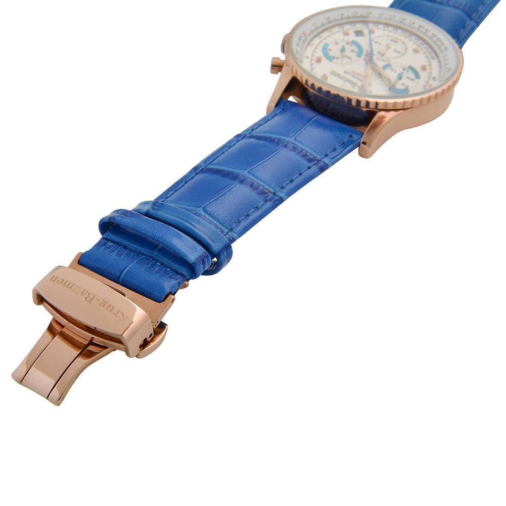 Krug Baümen Mens Air Traveller Diamond Watch