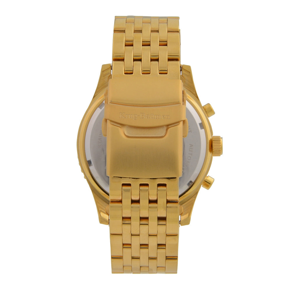 Krug Baümen Mens Air Traveller Diamond Automatic Watch