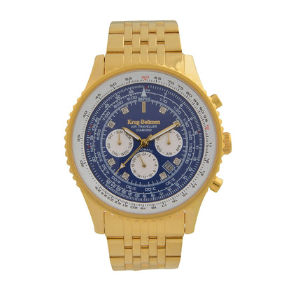 Krug Baümen Mens Air Traveller Diamond Automatic Watch