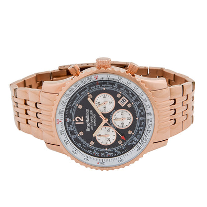 Krug Baümen Mens Air Traveller Diamond XL Watch