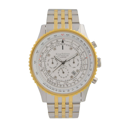 Krug Baümen Mens Air Traveller Diamond Automatic Watch