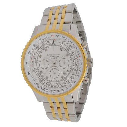 Krug Baümen Mens Air Traveller Diamond Automatic Watch