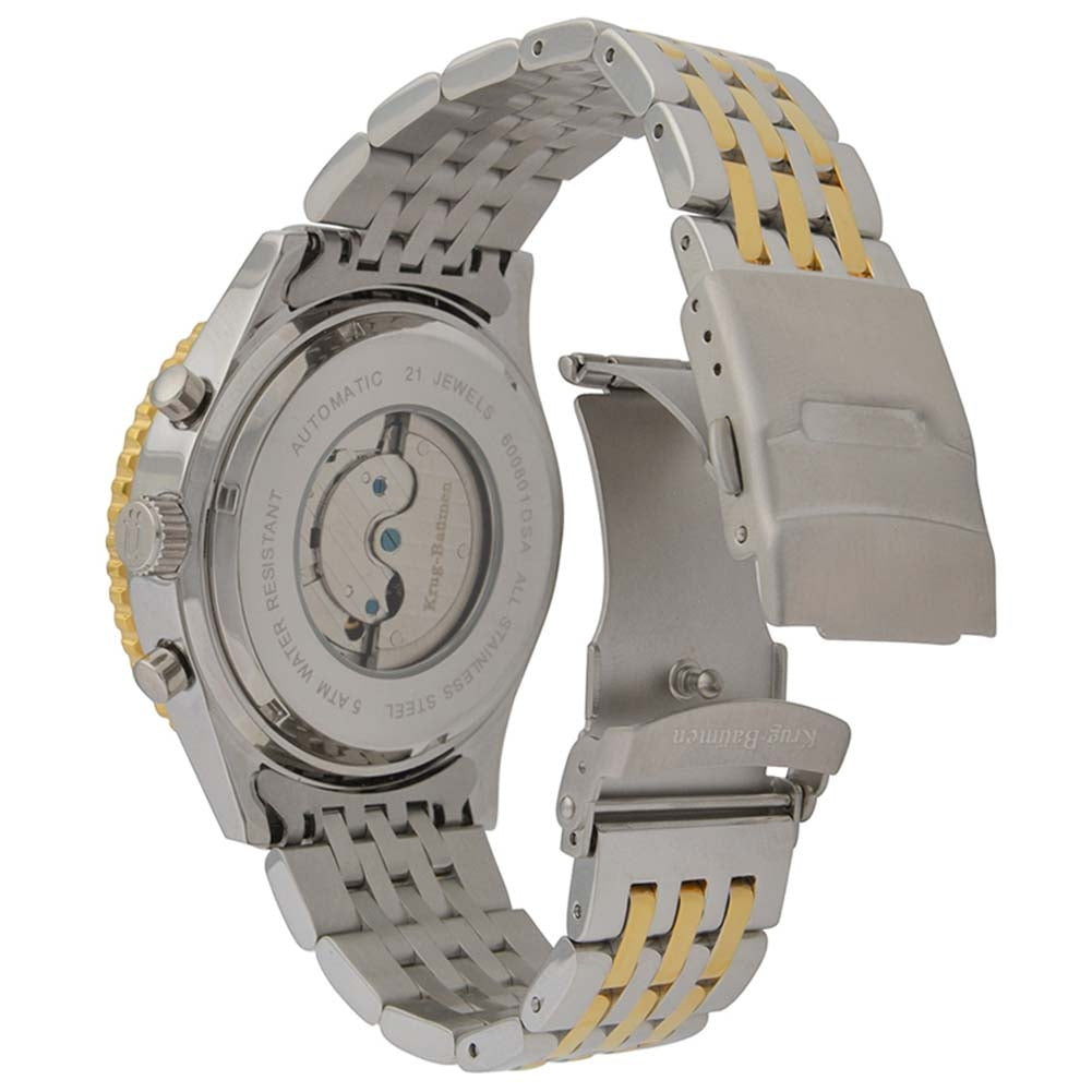 Krug Baümen Mens Air Traveller Diamond Automatic Watch