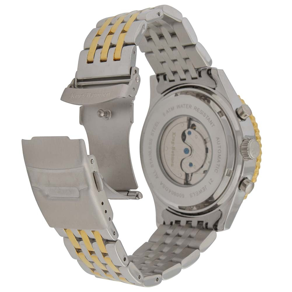 Krug Baümen Mens Air Traveller Diamond Automatic Watch