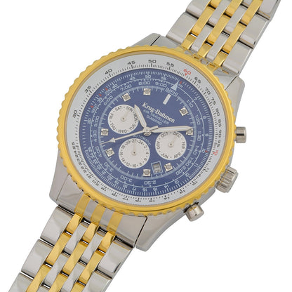 Krug Baümen Mens Air Traveller Diamond Automatic Watch