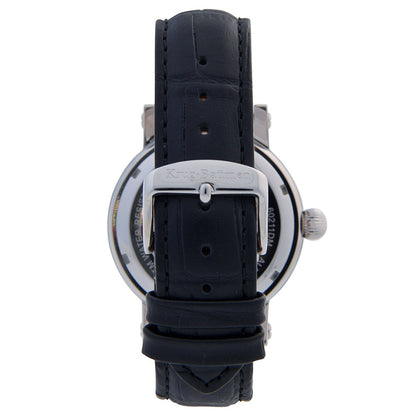 Krug Baümen Mens Majestic Black Leather Strap Watch