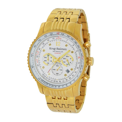 Krug Baümen Mens Air Traveller Diamond Watch