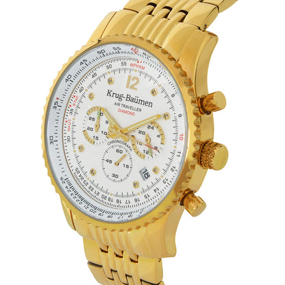 Krug Baümen Mens Air Traveller Diamond Watch