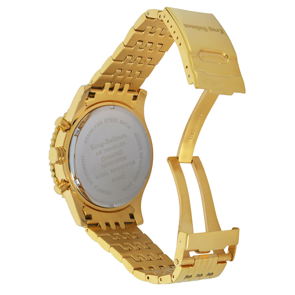 Krug Baümen Mens Air Traveller Diamond Watch