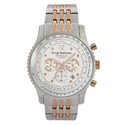 Krug Baümen Mens Air Traveller Diamond Watch