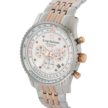 Krug Baümen Mens Air Traveller Diamond Watch