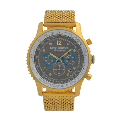 Krug Baümen Mens Air Traveller Diamond Watch