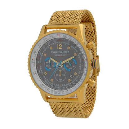 Krug Baümen Mens Air Traveller Diamond Watch