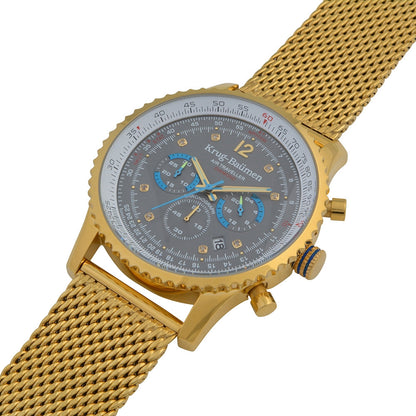 Krug Baümen Mens Air Traveller Diamond Watch