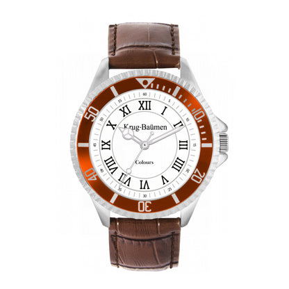 Krug Baümen Men's COLOURS Brown Watch