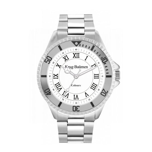 Krug Baümen Mens COLOURS Limited Edition Silver Watch